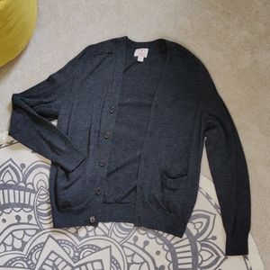 Merino wool button down cardigan
